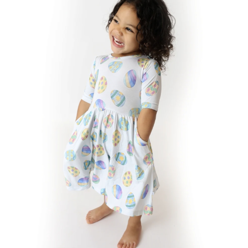 Hanlyn Collective Bamboo 'Good Egg' Flutter Twirl Dress